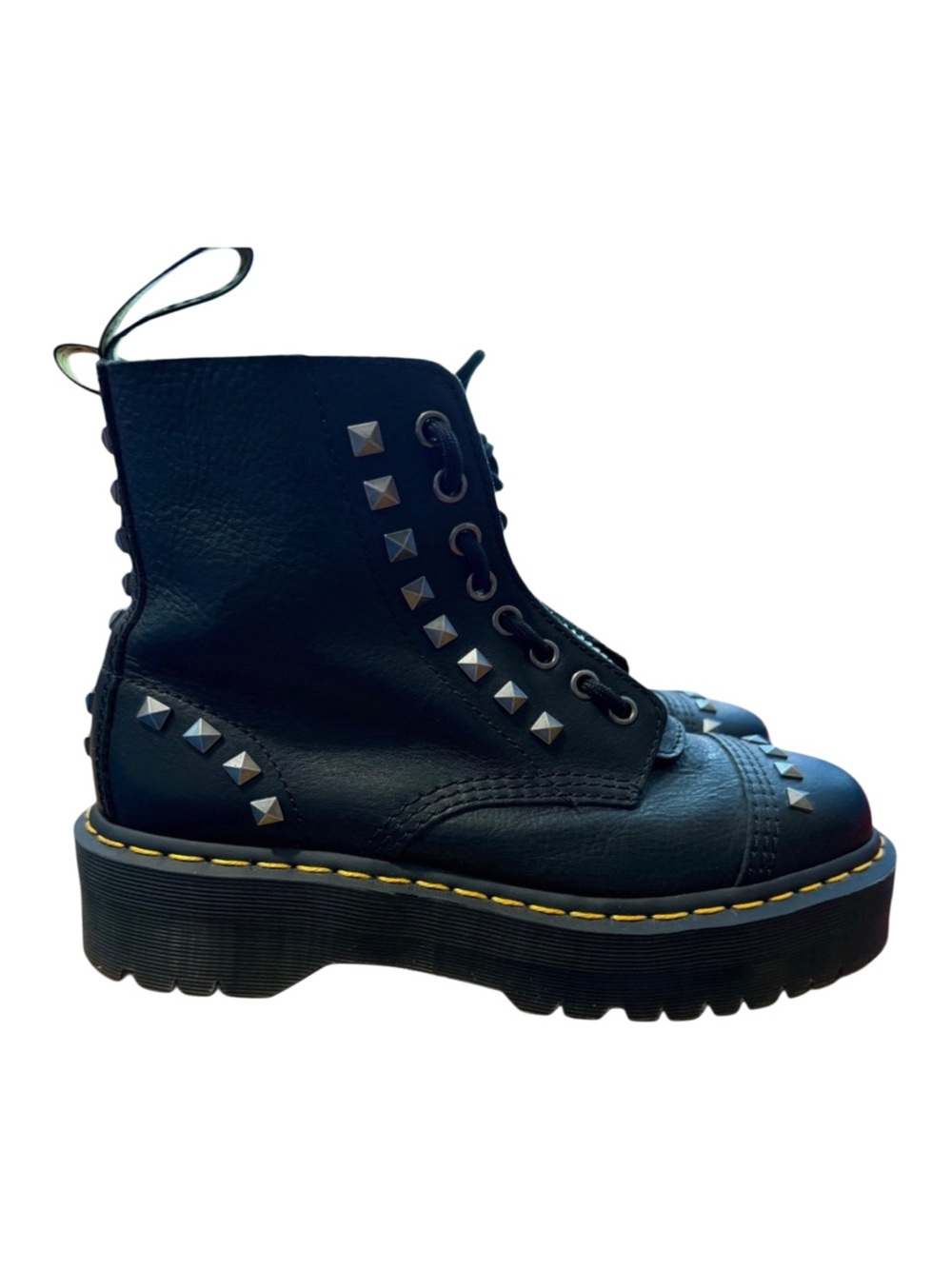 DR. MARTENS SINCLAIR STUD PLATFORM BOOTS
